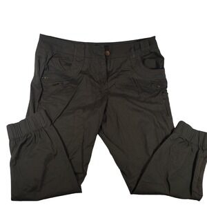 Avenue Utility Jogger Pants Men 18 Olive Green Cargo Multi-Pocket Cotton Spandex